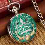Reloj De Bolsillo Plateado Slytherin Harry Potter