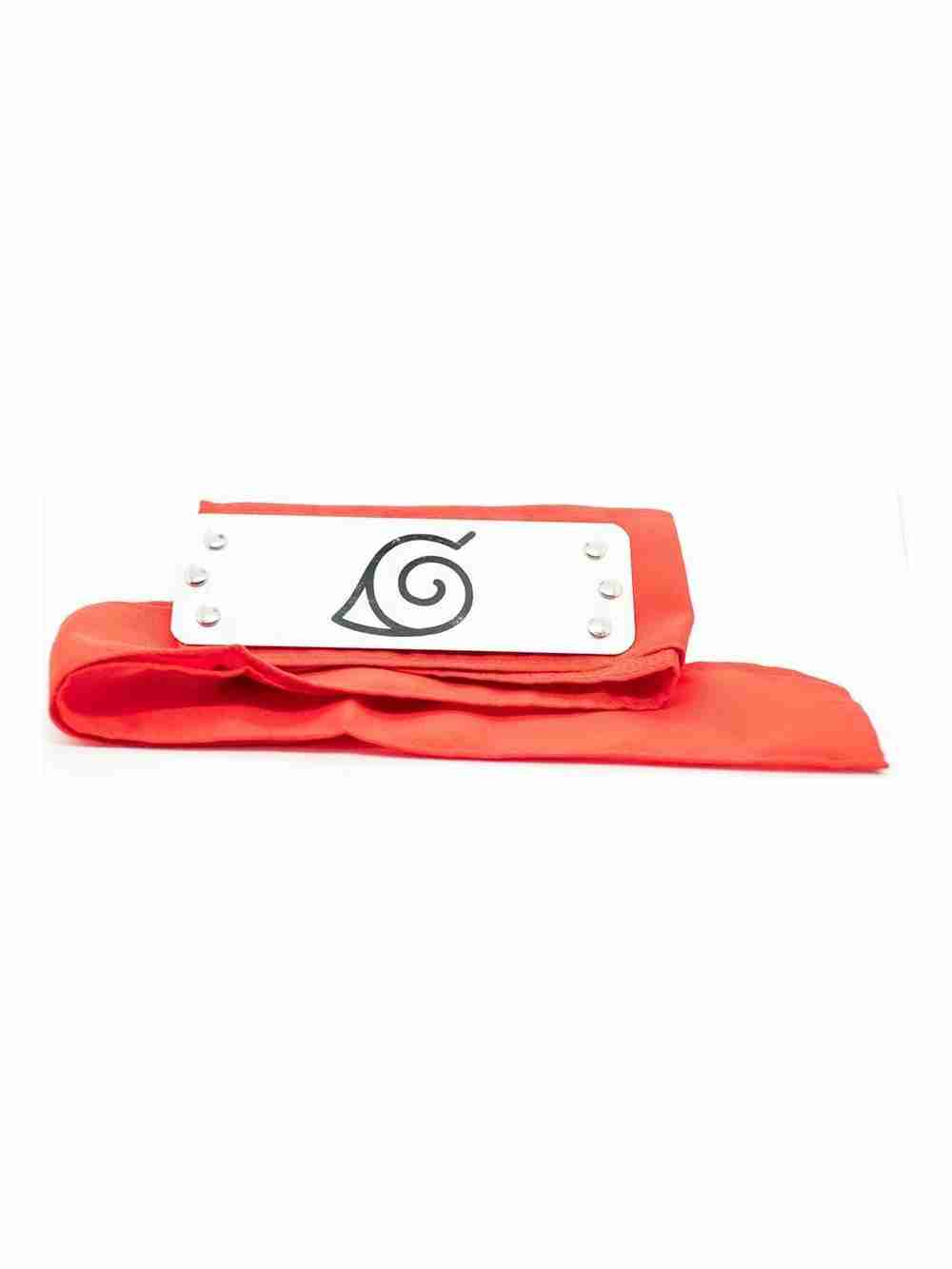 Bandana Roja Aldea Oculta De La Hoja Konoha Naruto Cosplay