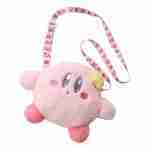 Bolso Bandolera Cartera De Felpa  Kirby Rosado