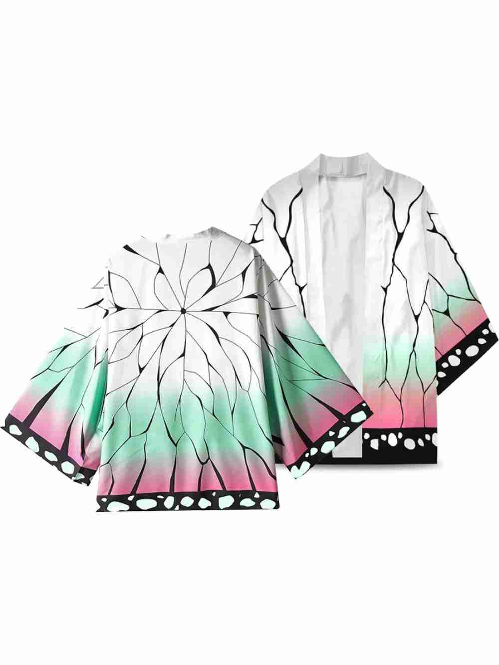 Haori Kimono Demon Slayer Shinobu Kocho Pilar Del Insecto