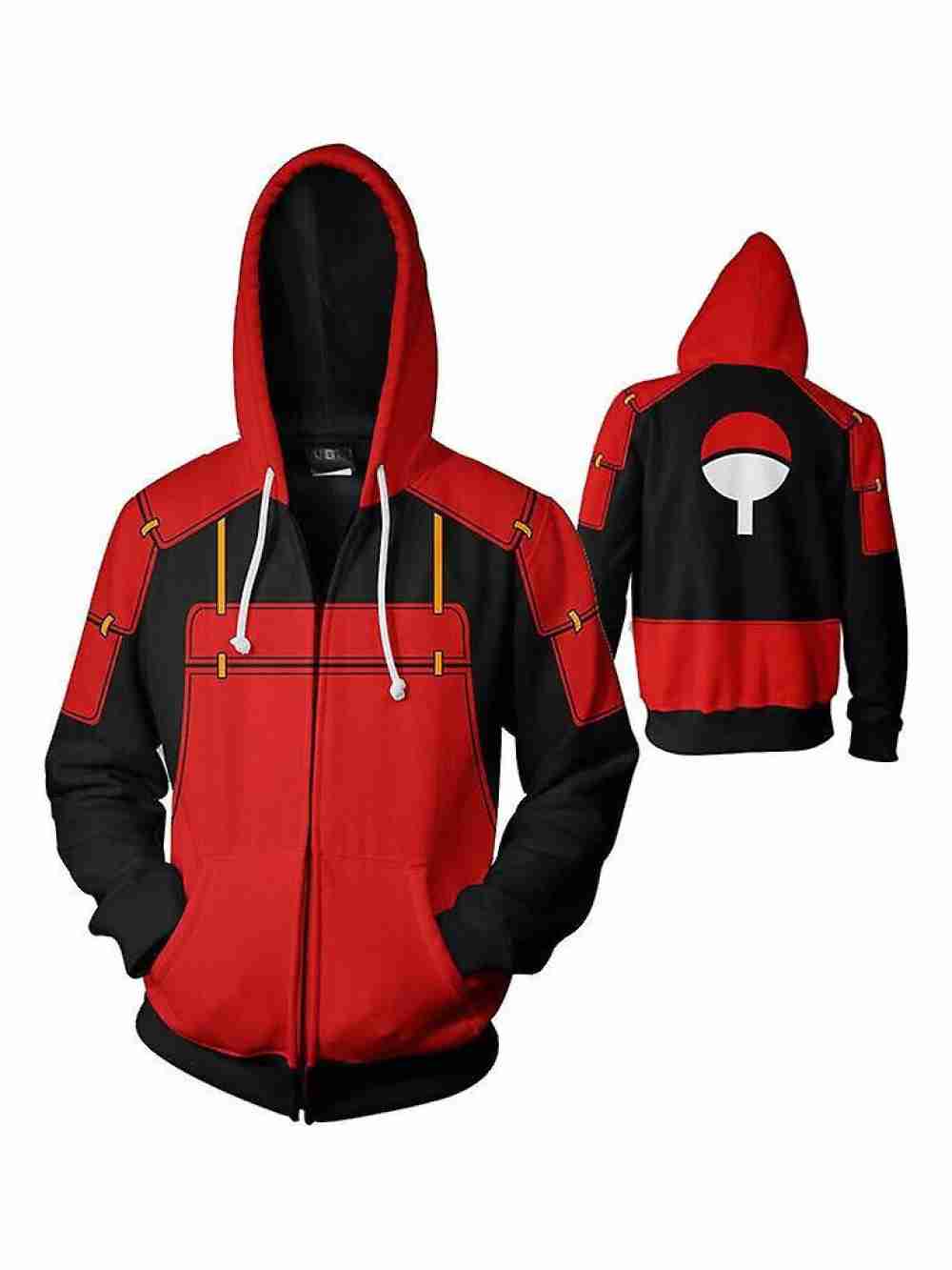 Sueter Hoodie Con Capucha Madara Uchiha Naruto