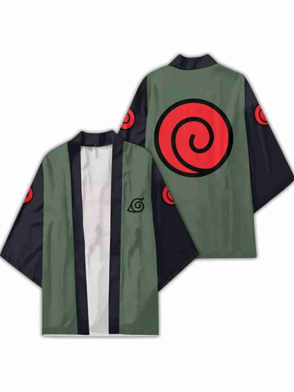 Haori Kimono Ninja Jounin Aldea De La Hoja Naruto Kakashi