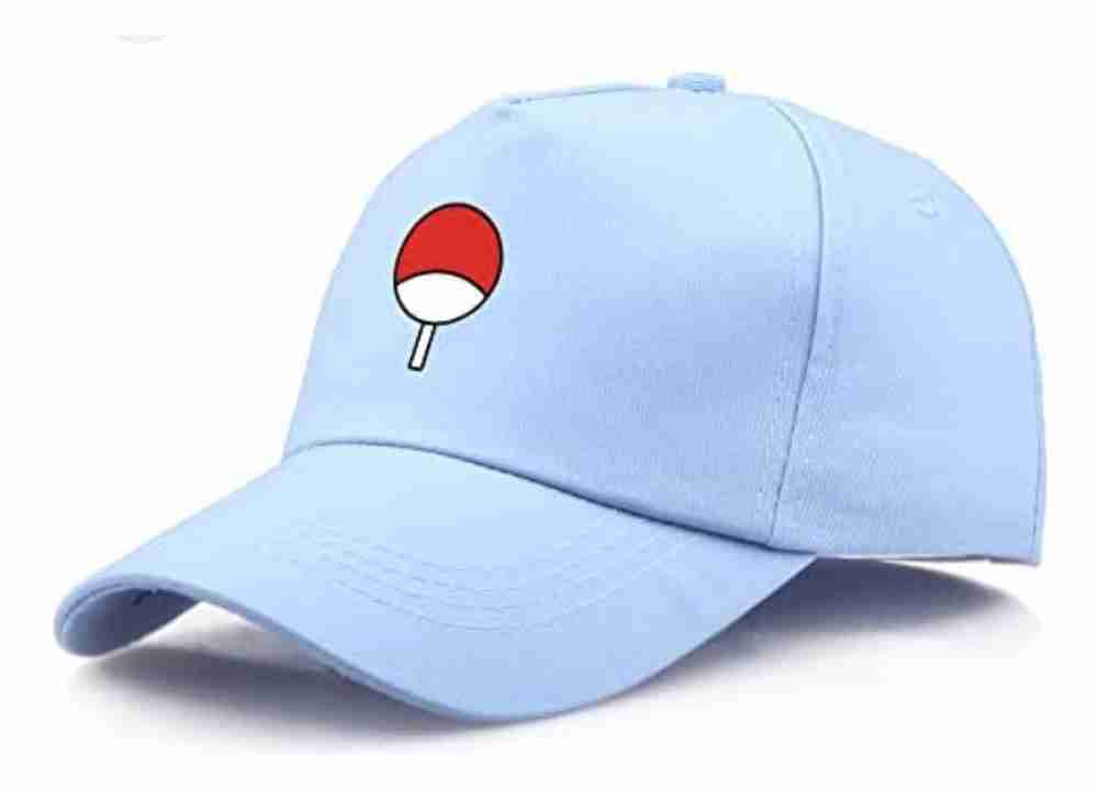 869591-MLV72838658877_112023 Gorra Unicolor Azul Claro Clan Uchiha Naruto
