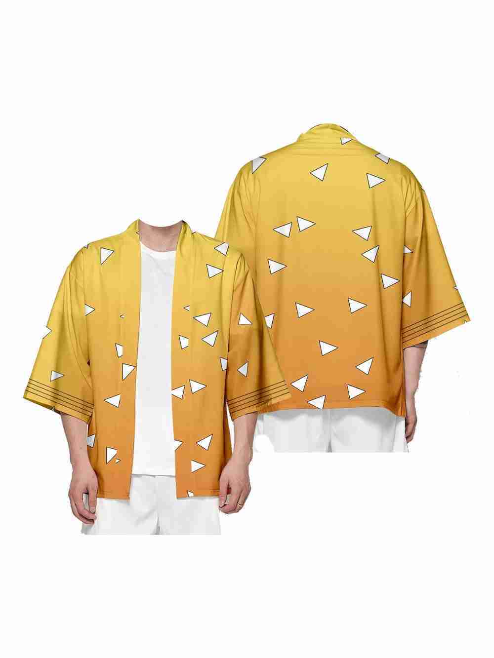 Haori Kimono Zenitsu Agatsuma Demon Slayer