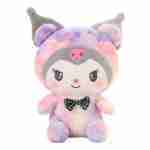 Peluche Afelpado Kuromi Pijama De Colores Sanrio 43cm
