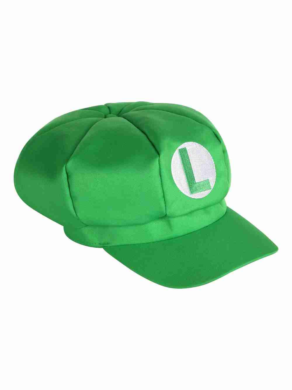 Gorro Luigi Mario Bros Set De Bigotes, Guantes Y Botones