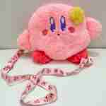 Bolso Bandolera Cartera De Felpa  Kirby Rosado