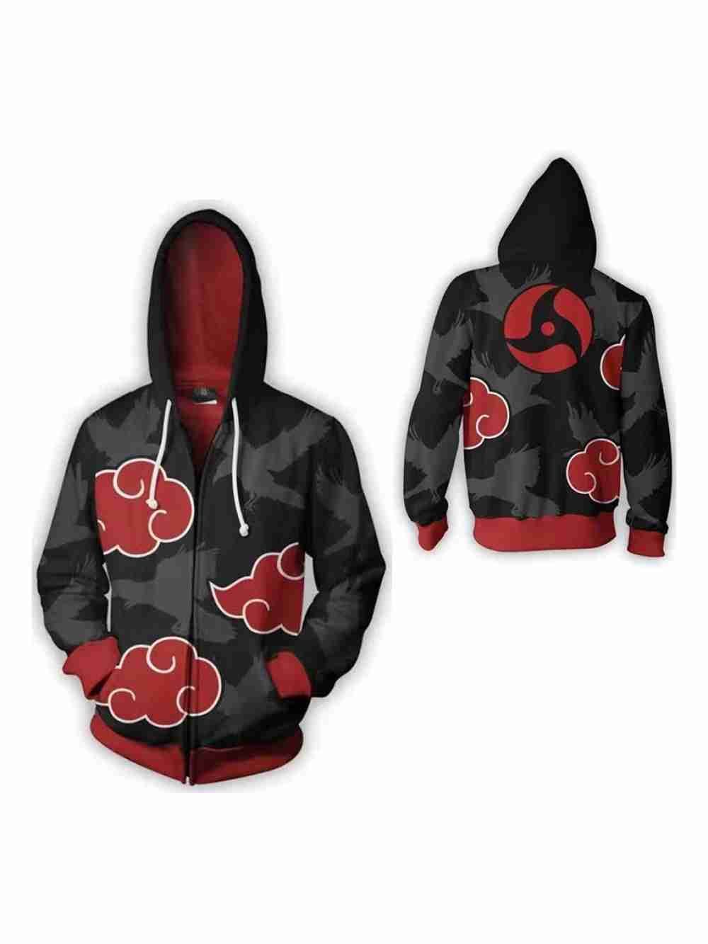 Sueter Hoodie Akatsuki Cuervos Itachi Uchiha Naruto