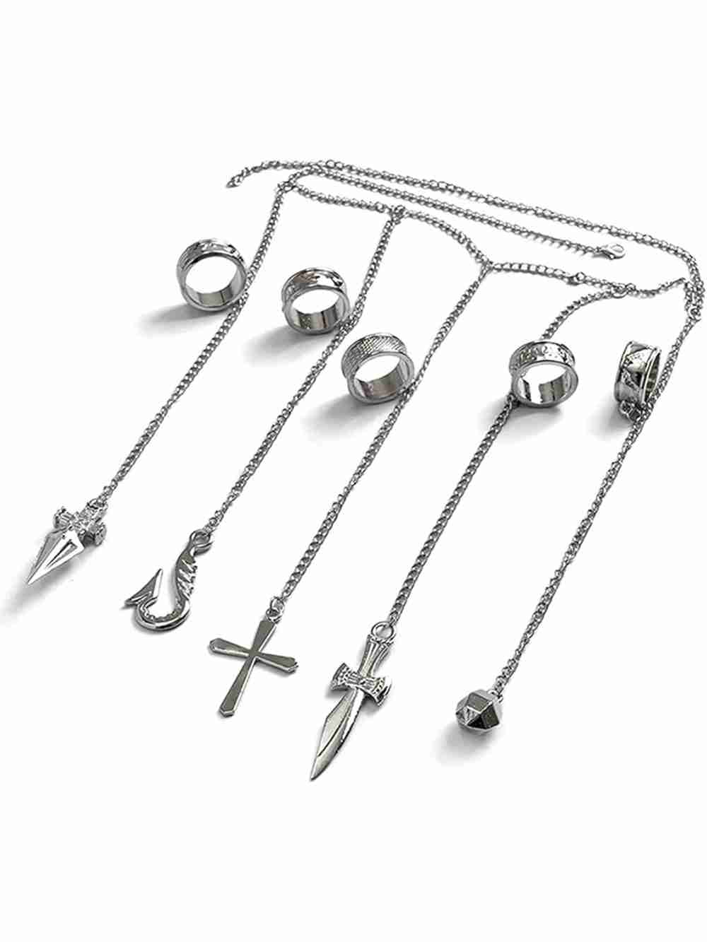 Anillos De Kurapika Hunter X Hunter Con Cadena