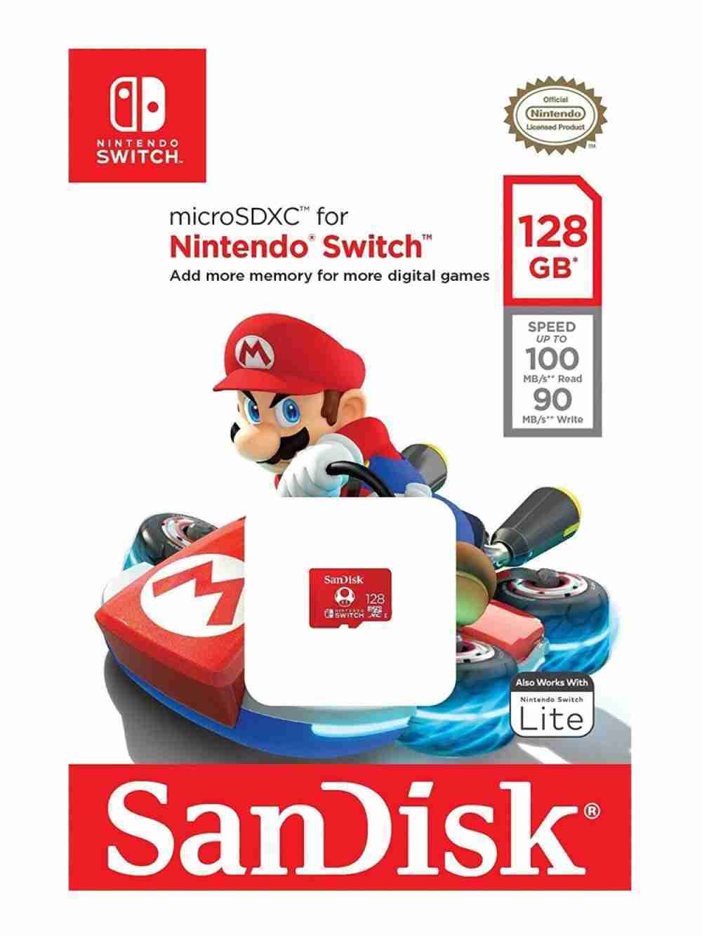 Memoria Micro Sd Original Nintendo Switch De 128 Gb Sandisk