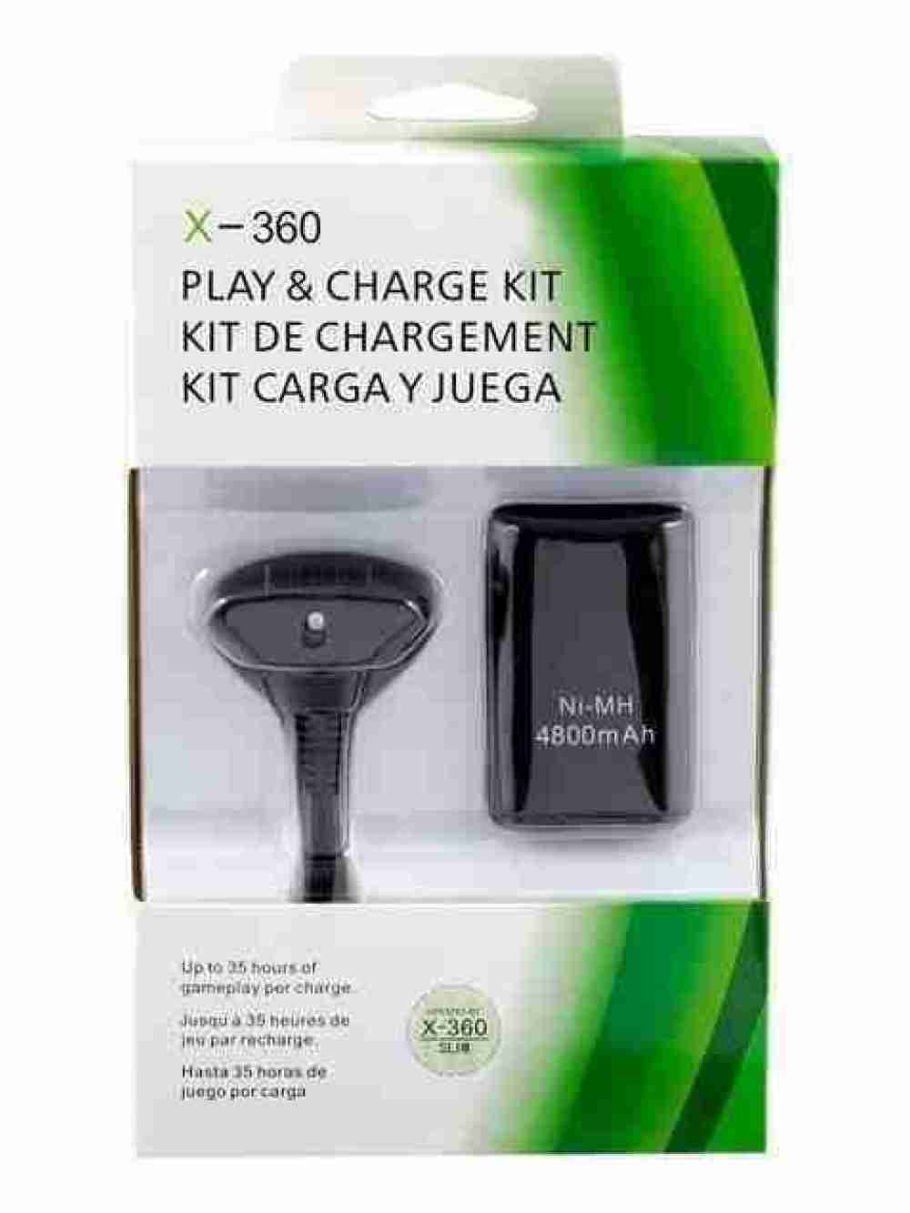 Kit Carga Y Juega Cable Y Bateria Recargable Para Xbox 360