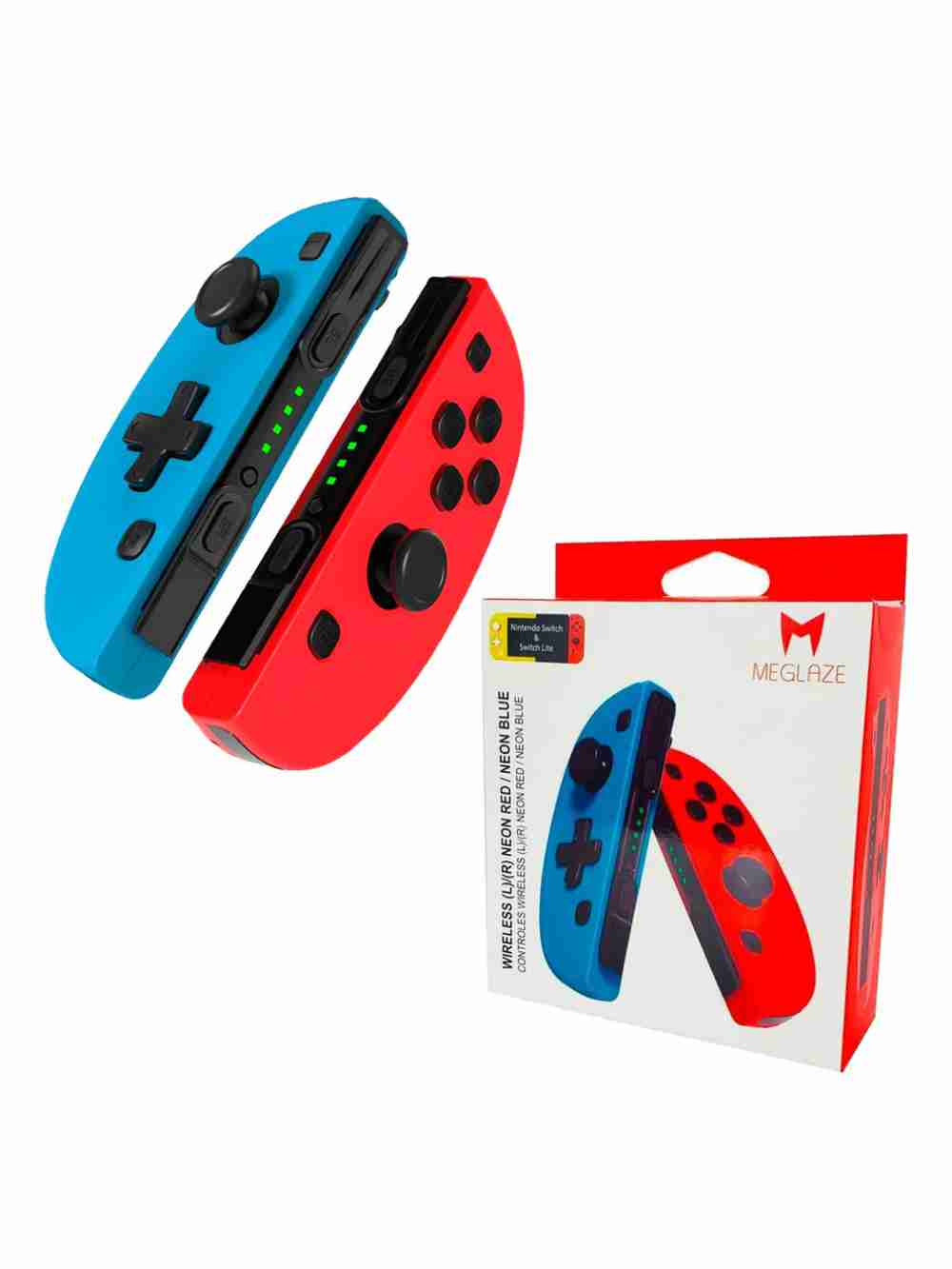 Controles Joycon Nintendo Switch Neon Azul Rojo Meglaze