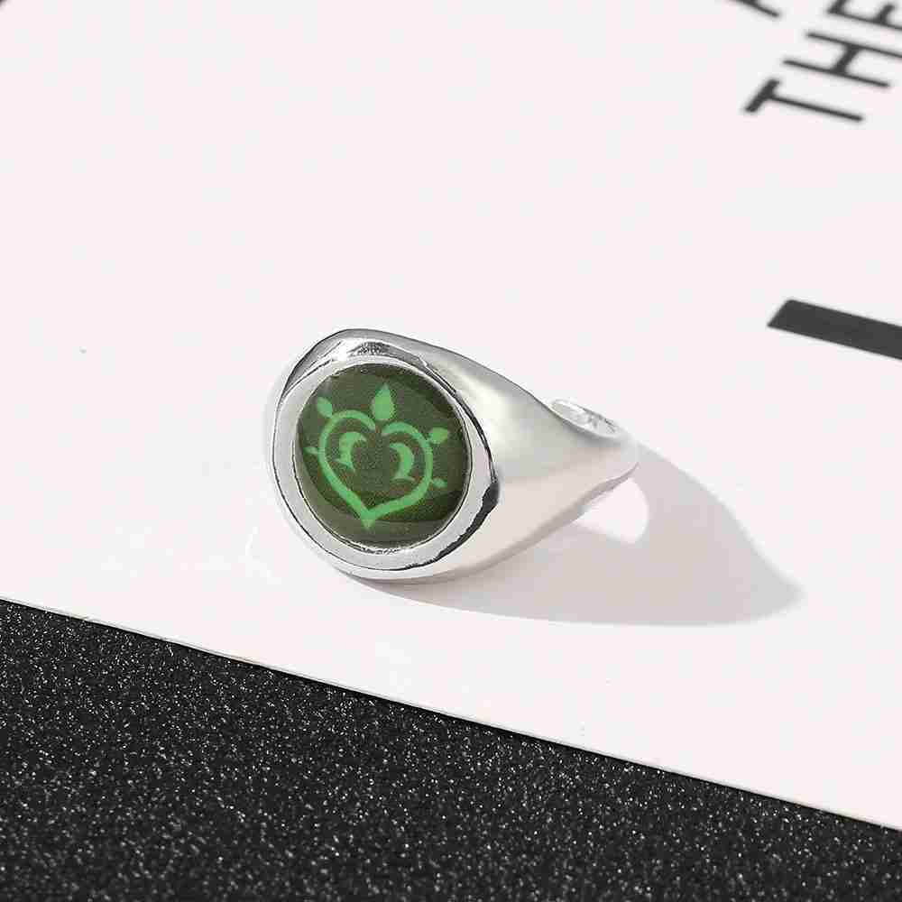 812442-MLV78395813972_082024 Anillo Ajustable Dendro Elemento Genshin Impact