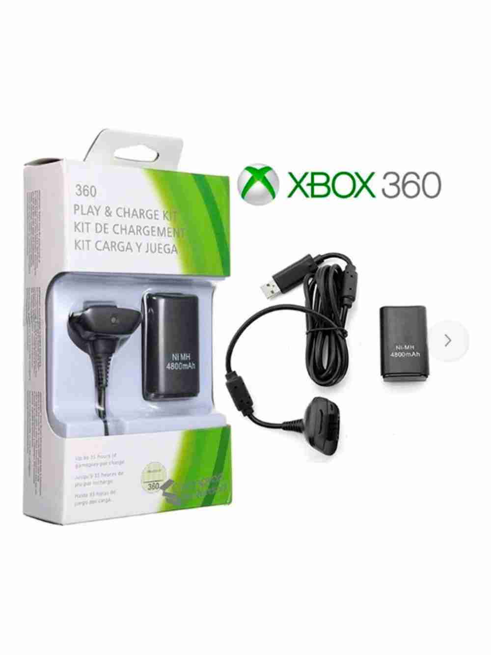 Kit Carga Y Juega Cable Y Bateria Recargable Para Xbox 360