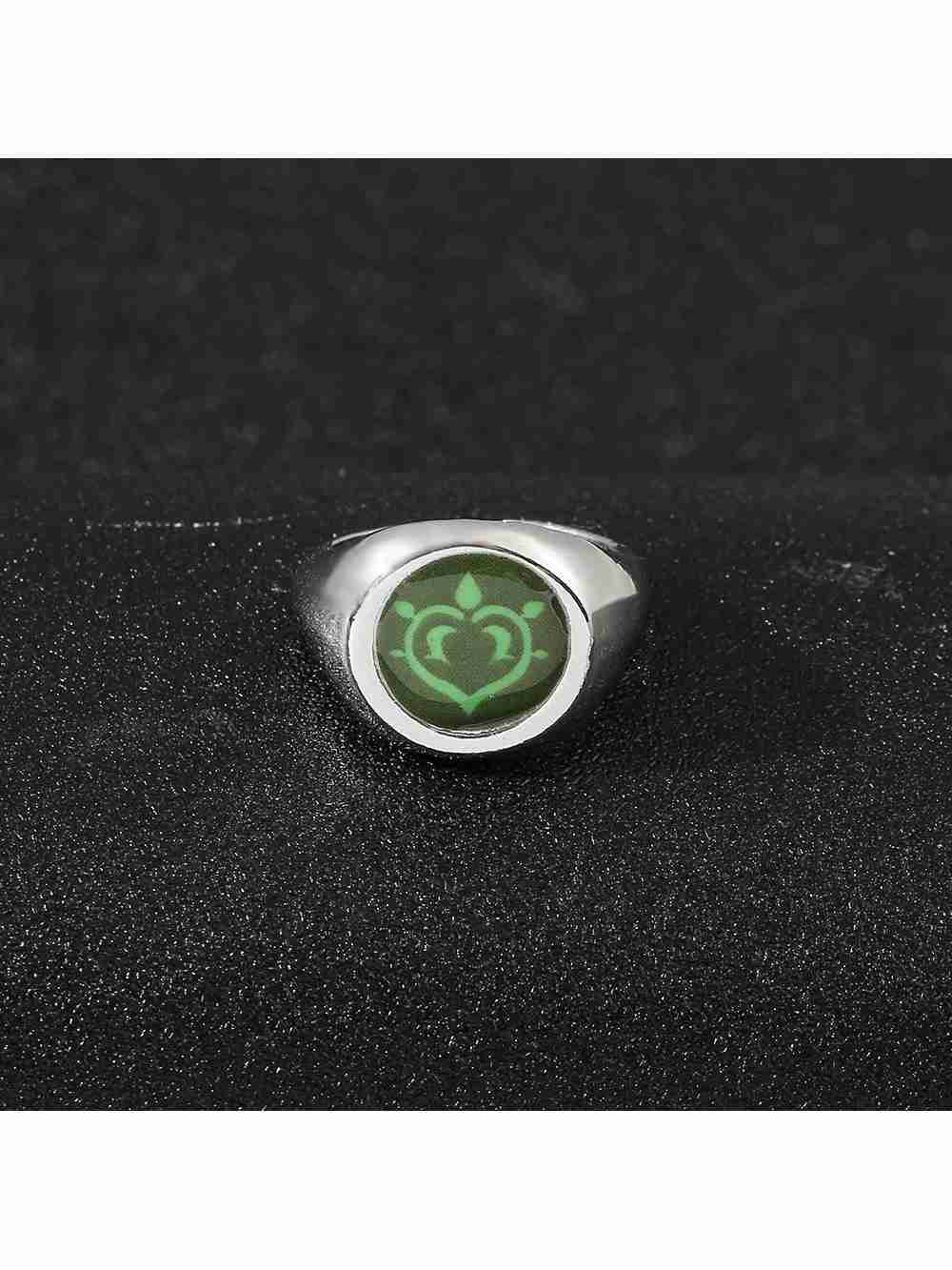 Anillo Ajustable Dendro Elemento Genshin Impact