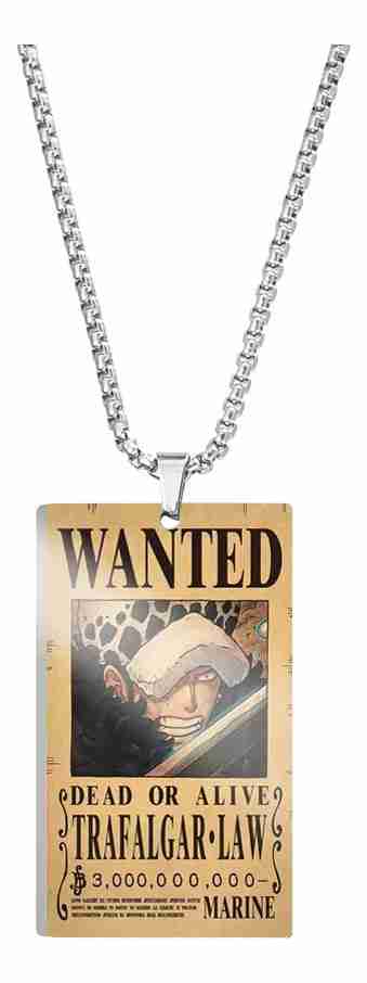 966351-MLV80622236967_112024 Collar Cartel De Recompensa Trafalgar Law One Piece