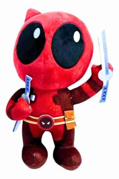 888621-MLV81296977128_122024 Peluche Deadpool Katanas Marvel 30cm