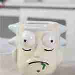 Taza Cerámica Cabeza De Rick, Rick Y Morty