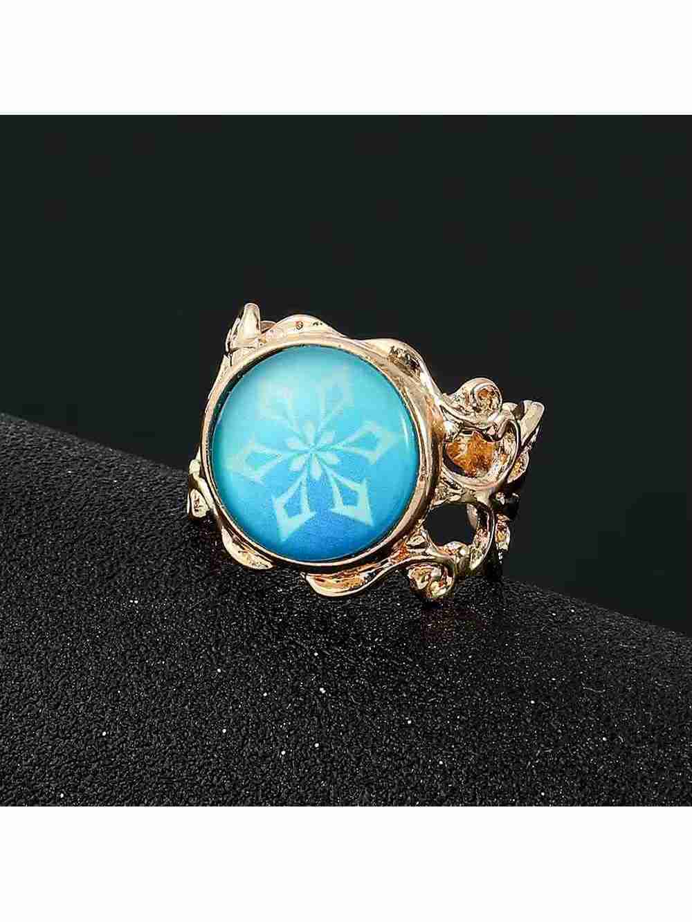 Anillo Ajustable Cryo Vision Genshin Impact