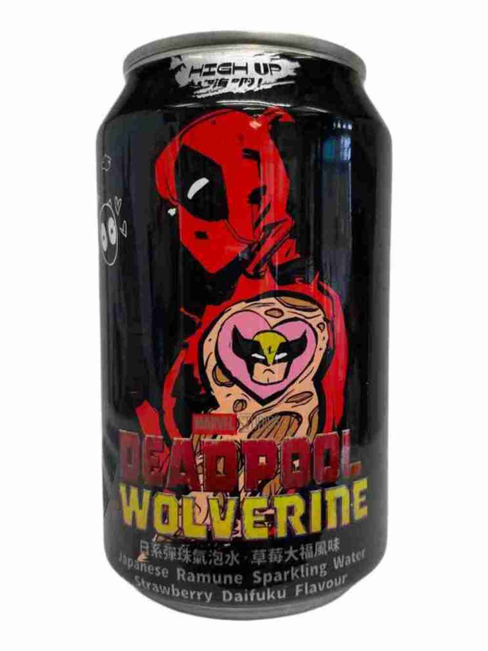 Bebida Deadpool y Wolverine sabor Strawberry fuku 325ml High Up