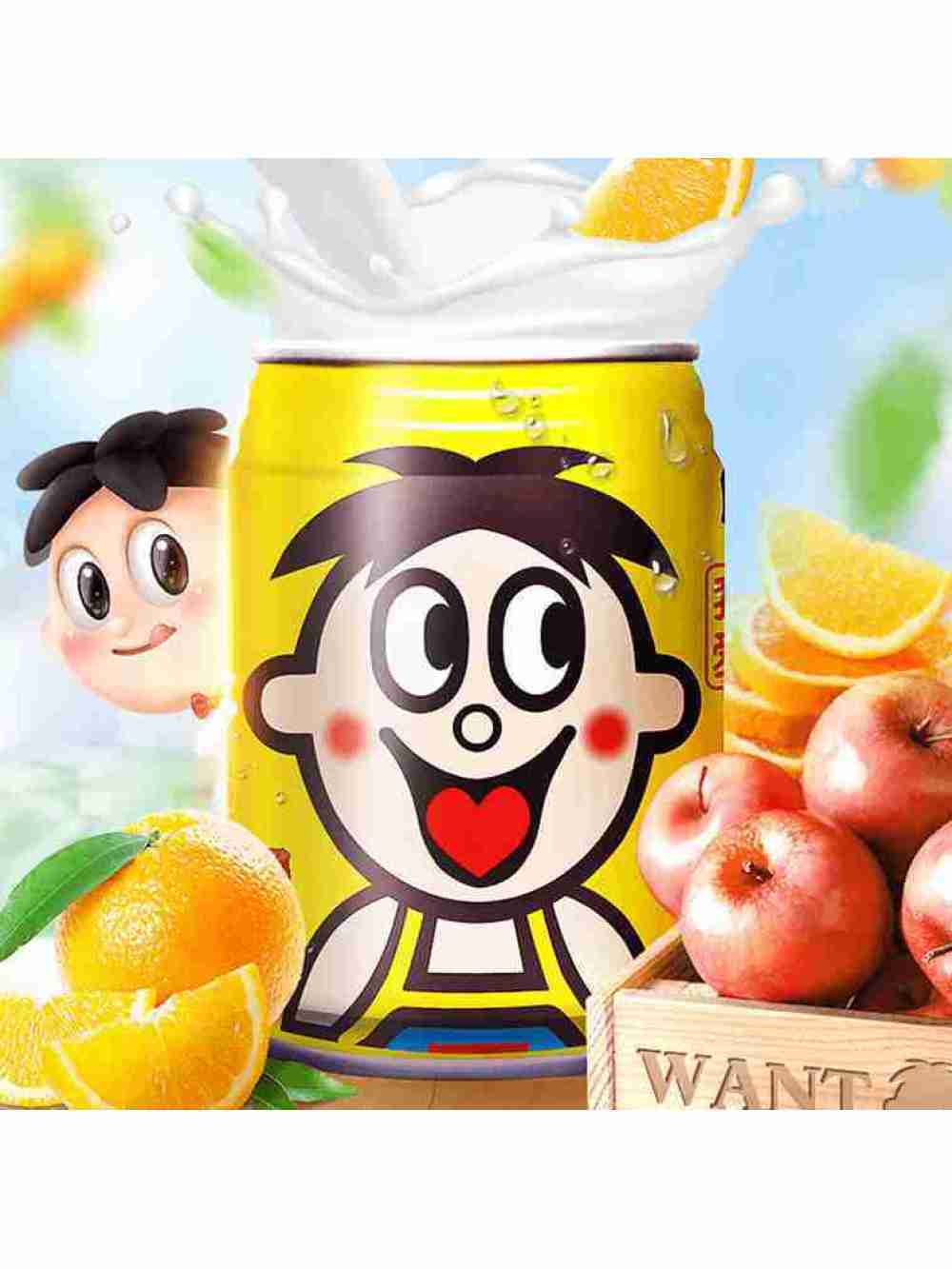Milk Drink Fruit Mix Lata Want Want 245ml