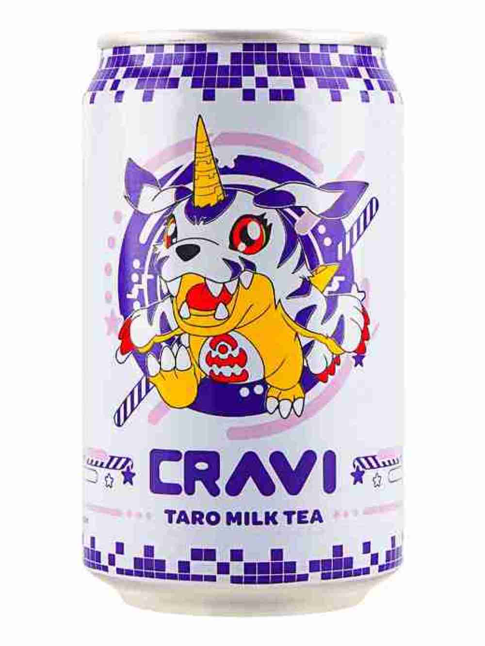 Taro Milk Tea Digimon Gabumon 315ml Cravi