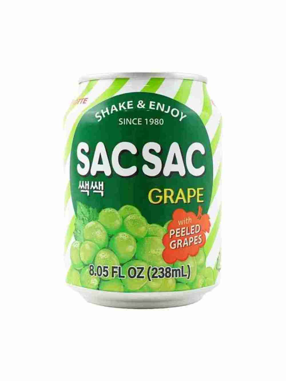Bebida Jugo De Uva Sac Sac 238ml Lotte