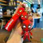Llavero Figura Pvc Deadpool Rojo Y Marron Marvel