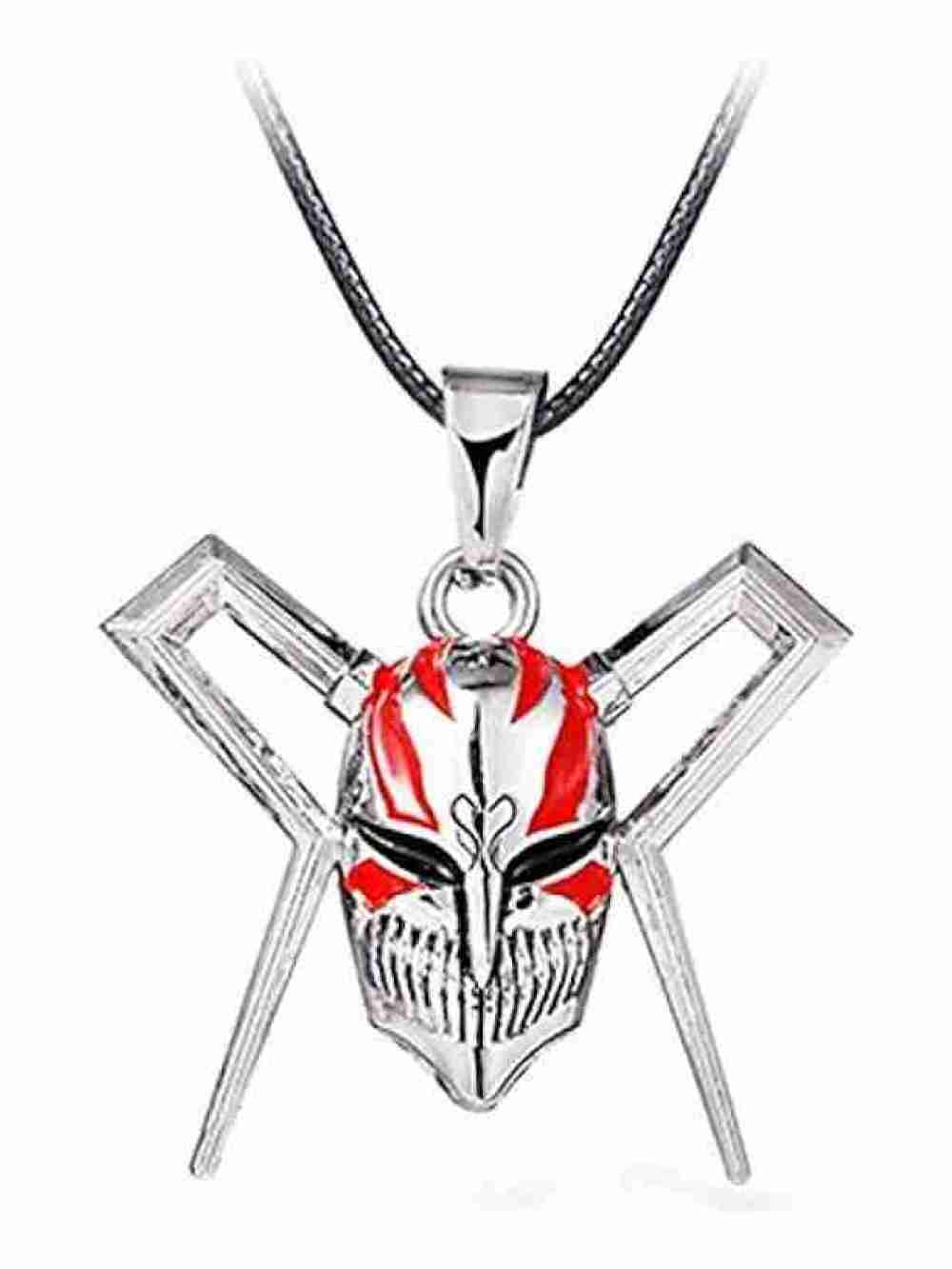Collar Plateado Mascara Full Hollow Ichigo Bleach