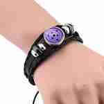 Pulsera De Cuero Rinne Sharingan Sasuke Naruto
