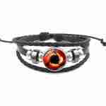 Pulsera De Cuero Sharingan 3 Aspas Agujero Negro Naruto