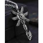 Collar Plateado Llave De 6 Alas Resident Evil Village