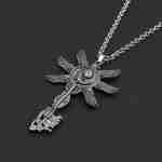 Collar Plateado Llave De 6 Alas Resident Evil Village