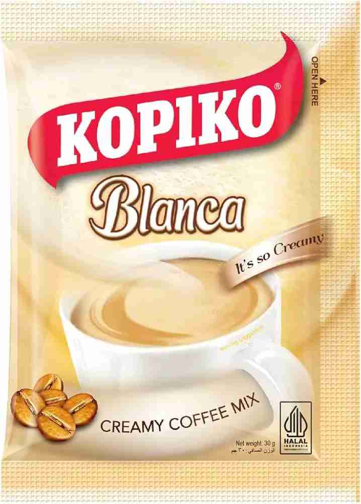 819802-MLV108247119628_032026 Sobre Café Instantáneo Blanca Mix Kopiko 30gr