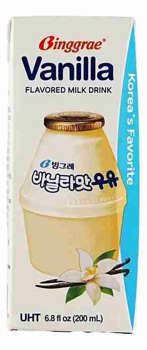 945418-MLV108101362204_032026 Leche Coreana Con Sabor A Vainilla 200ml Binggrae