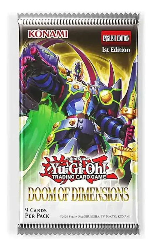 797312-MLV110523029465_042026 Yugioh Tcg Original: X1 Sobre de Cartas Doom Of Dimensions