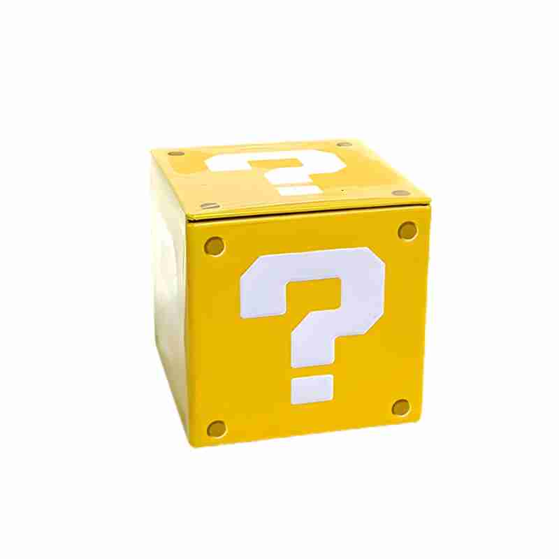 super mario question mark coins candy tin1 Question Mark Coin Candy Tin Super Mario