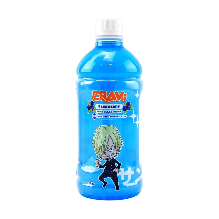 Bebida de frutas con gelatina de arandanos y coco1 Fruit Jelly Drink Blueberry with Coconut Sanji One Piece 350ml