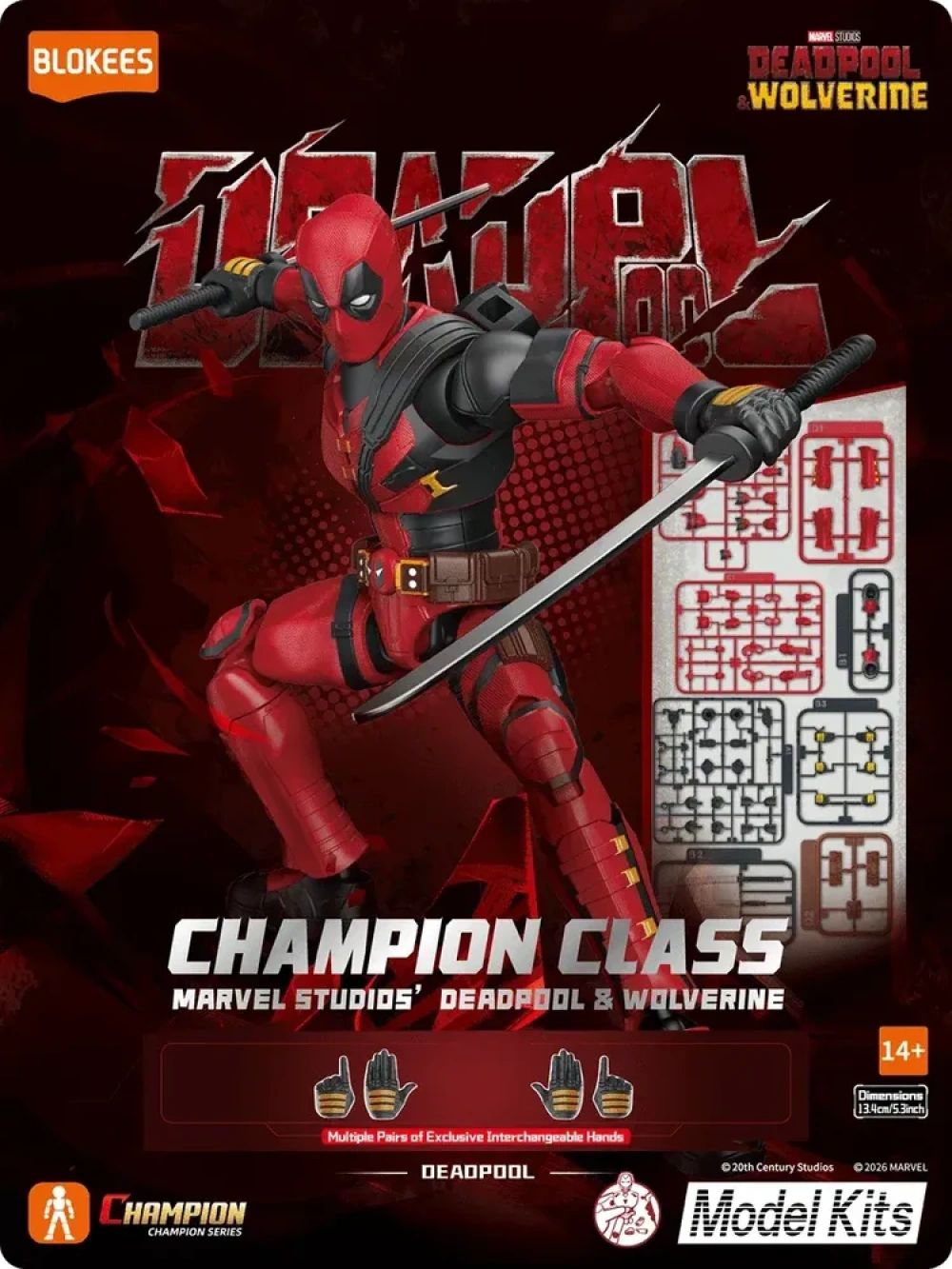 Deadpool Marvel Blokees Champion Class Model Kit