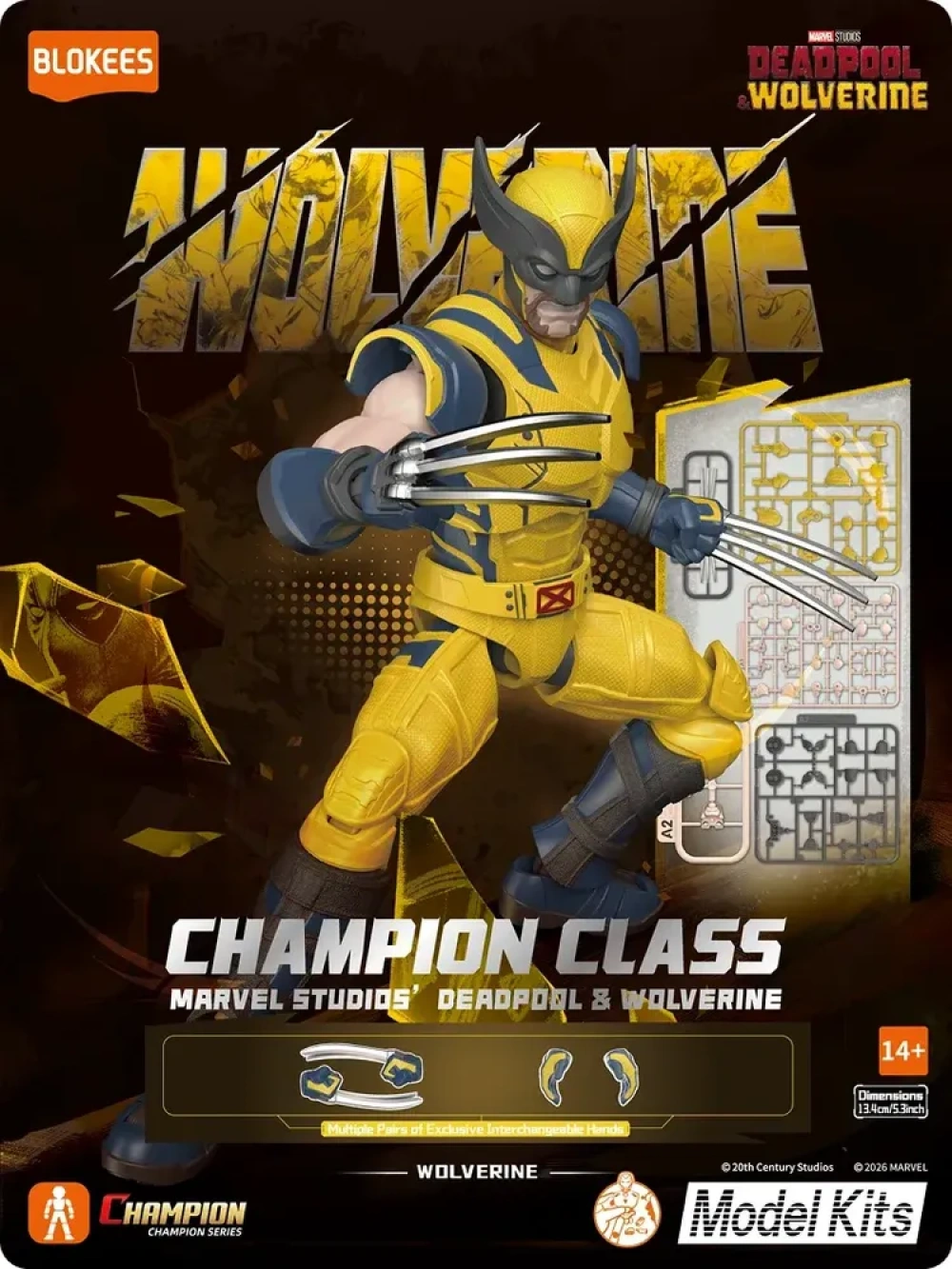 Wolverine Marvel Blokees Champion Class Model Kit