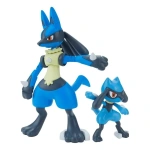 Riolu Y Lucario Plastic Model Kit Pokemon Bandai