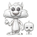 Funko Pop! 2013 Original Sylvester Y Piolin Looney Tunes