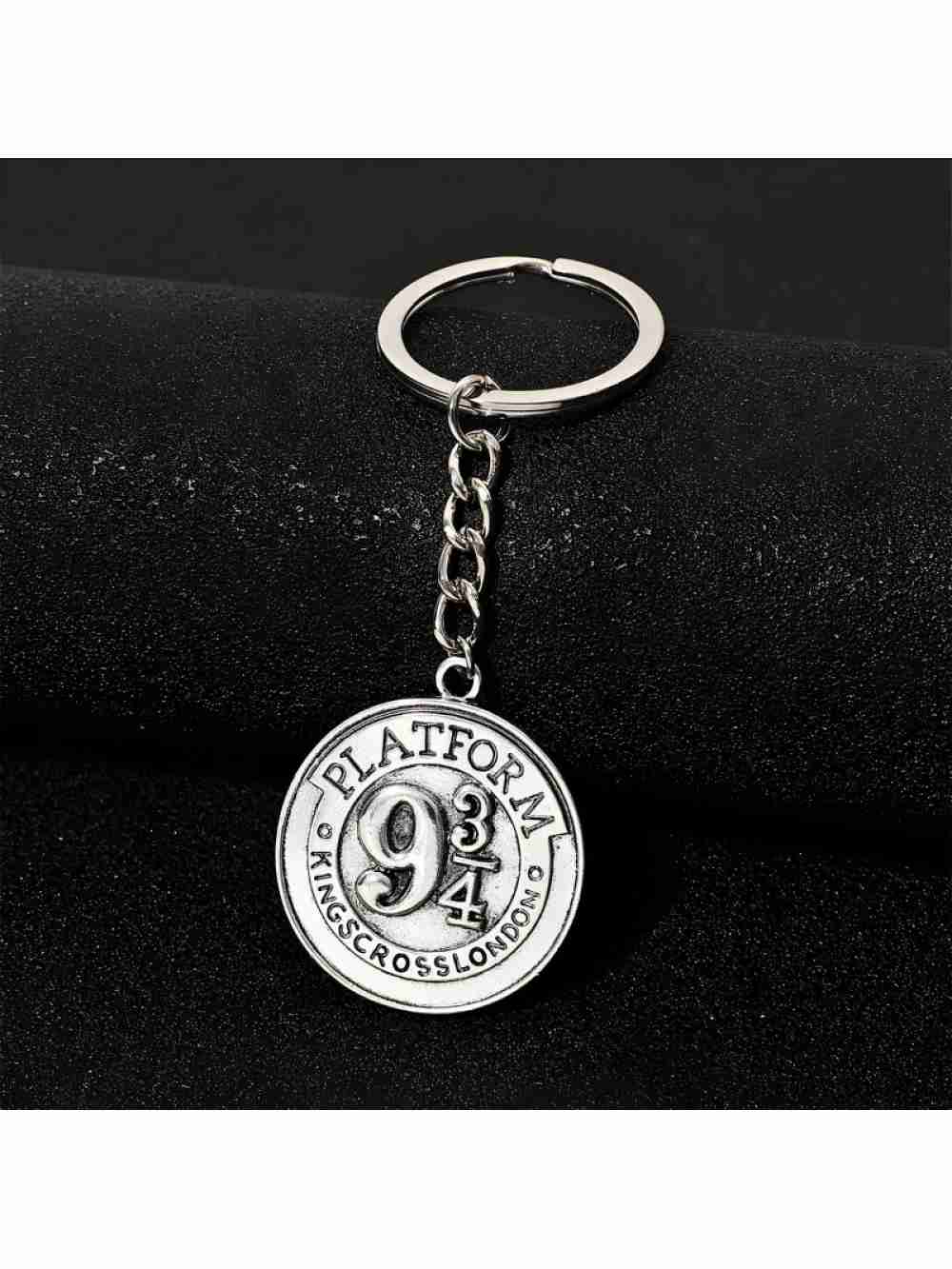 Llavero Plateado Moneda Plataforma 9 3/4 Harry Potter