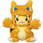 Peluche Pikachu Disfraz Charizard Pokemon 23cm
