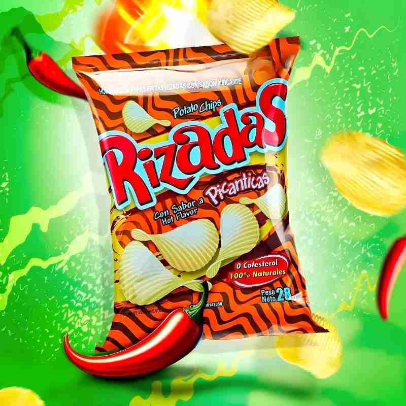 rizadas picanticas Potado Chips Rizadas Picanticas 28gr