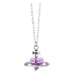 Collar Corazon Saturno Lila Nana Vivienne Wetswood