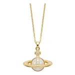 Collar Dorado Saturno Perlado Nana Vivienne Westwood