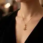 Collar Dorado Saturno Estrellas Nana Vivienne Wetswood