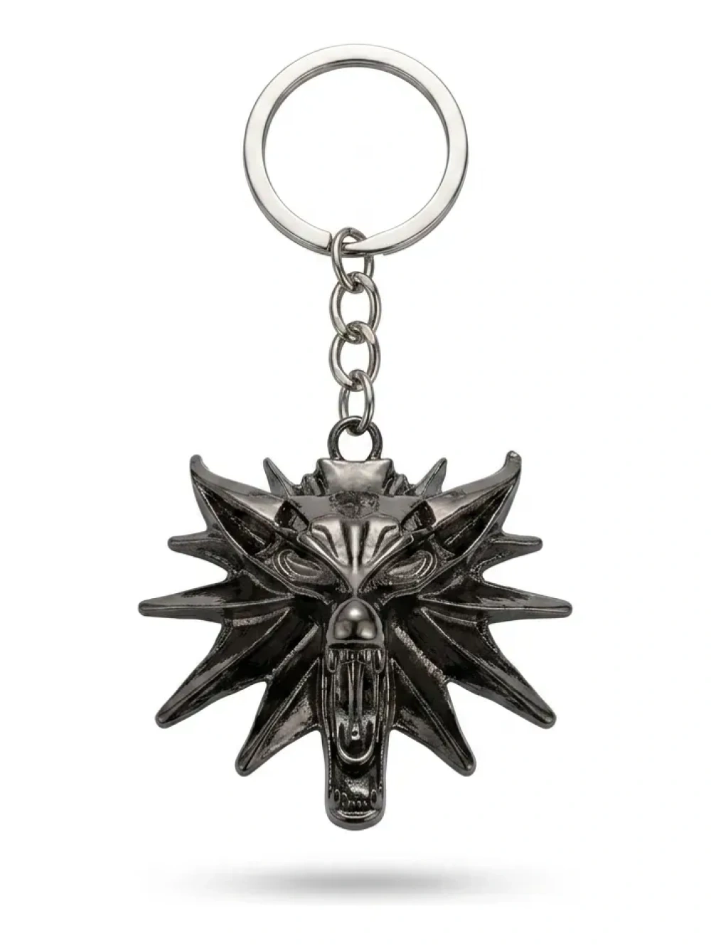 Llavero Negro Medallon De Brujo Geralt De Rivia The Witcher