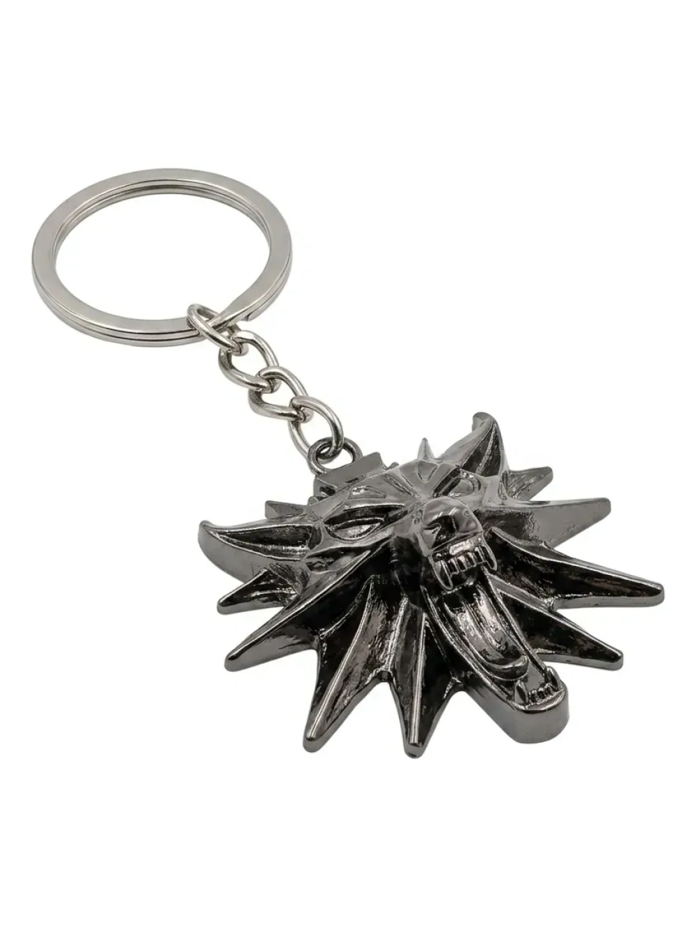 Llavero Negro Medallon De Brujo Geralt De Rivia The Witcher